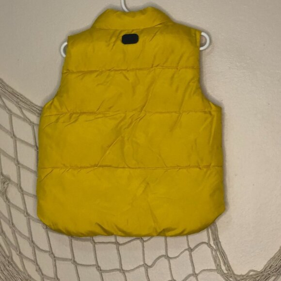 BABY GAP Mustard Yellow Puffer Vest 3 Years Toddler - Picture 7 of 11